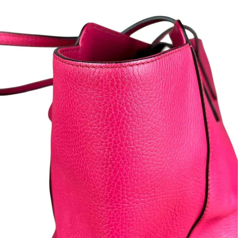GUCCI PINK SWING TOTE 354408 pebbled leather Shopper Travel Work Everyday Bag EC - Picture 16 of 16